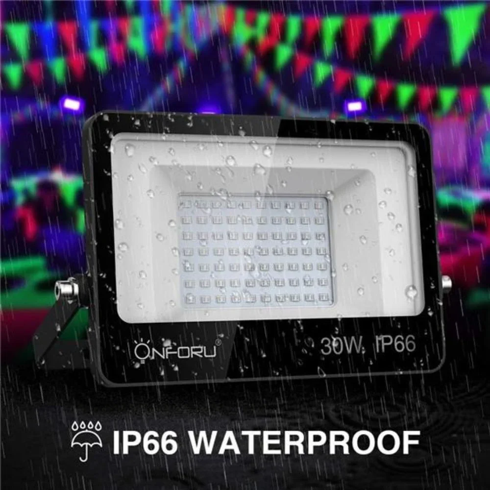 2 Pack 30W LED Black Lights, Blacklight Flood Light with Plug, IP66 Waterproof